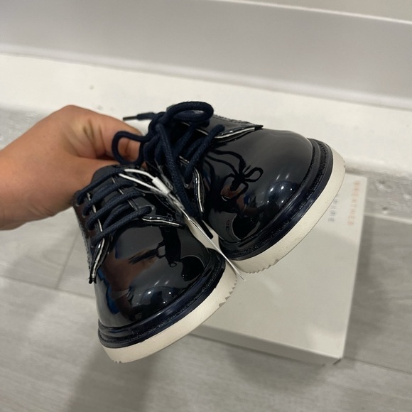 Geox Respira Thymar Navy Lace-Up Sneaker Patent 28 - Picture 3 of 7